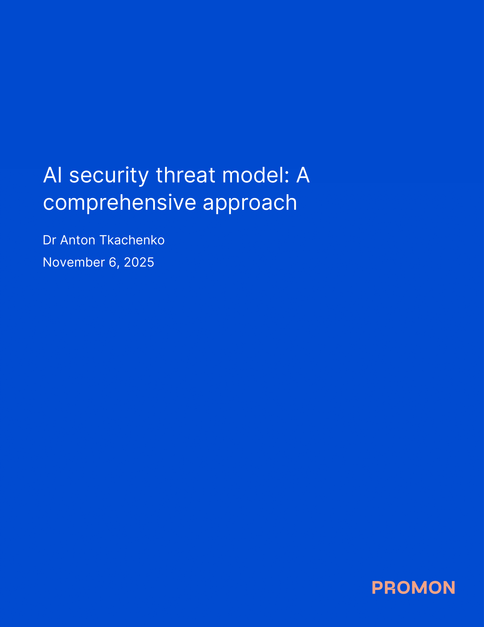 AI security threat model: A comprehensive approach